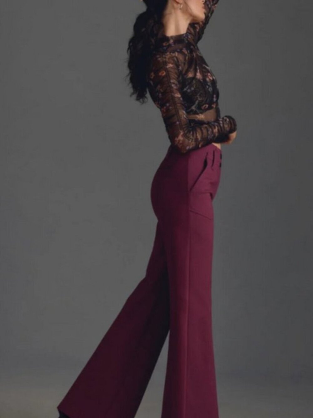 Anthropologie - The Naomi Ponte High-Rise Wide-Leg Pant by Mauve!! Sz 6